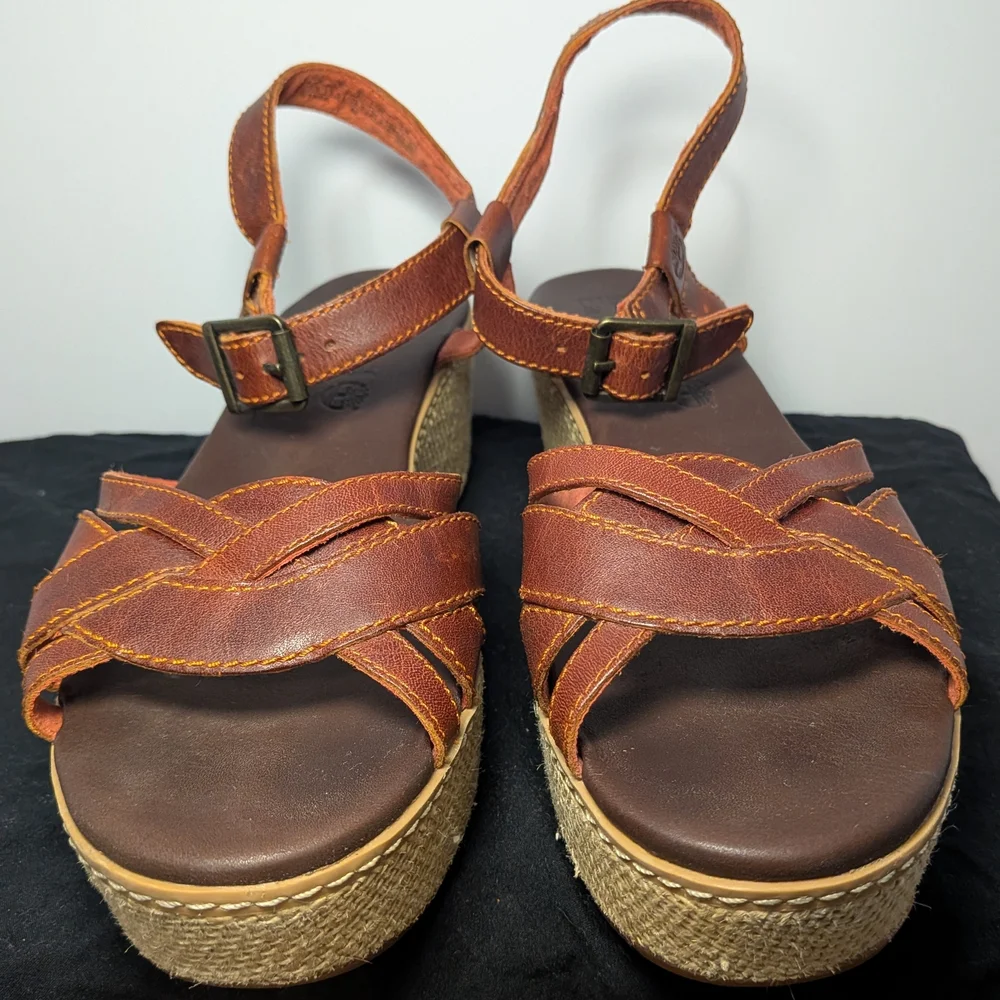 Brown Wedge Sandals